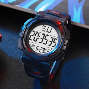 Men’s Waterproof Digital Electronic Watch Alarm LED Large Sports Fashionable Multifunctional Outdoor Watch