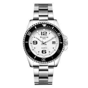 Men’s Waterproof Sports Business Watch Classic Design Stainless Steel Men’s Quartz Watch