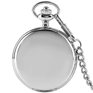 Men’s Women’s Fashion Glossy Pocket Watch Custom Logo Explosion Simple Digital Alloy Strap 47mm Dial Luxury Antique Quartz Watch