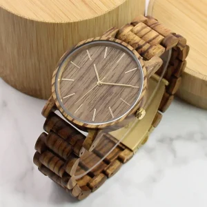 Men’s Wood Wristwatch Handmade Wooden Bamboo Watch