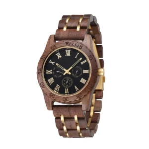 Men’s Wood Wristwatch Handmade Wooden Watch Anniversary Wedding Gift for Boyfriend Father Groomsmen Gift