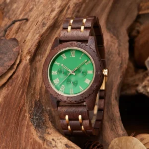 Men’s Wood Wristwatch Handmade Wooden Watch Anniversary Wedding Gift for Boyfriend Father Groomsmen Gift