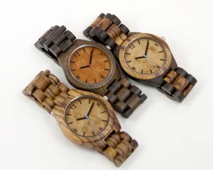 Men’s Wood Wristwatch Handmade Wooden Watch Anniversary Wedding Gift for Him Father Groomsmen Husband Wood Gift