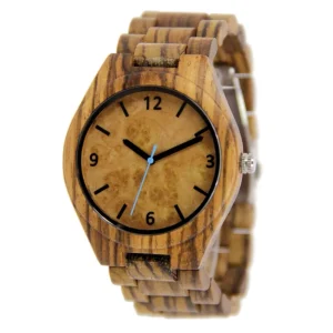 Men’s Wood Wristwatch Handmade Wooden Watch Anniversary Wedding Gift for Him Father Groomsmen Husband Wood Gift