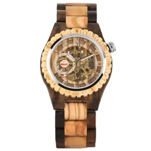 Men’s Wooden Mechanical Watch Hand Watch Wood Jewelry Wood Watch