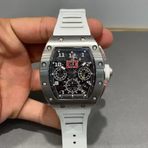 Men’s barrel-shaped chronograph fully skeleton mechanical watch, 11-03, luxury business sports watch