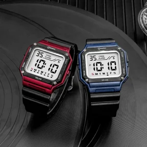 Mingrui Original Design Outdoor Waterproof Square Sport Digital Watch for Men