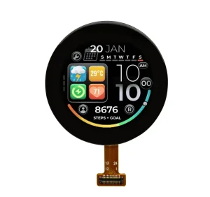 Mini 1.04 Inch 340×340 Round AMOLED Full Color Touch Display With QSPI Interface For Smartwatch