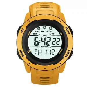 Minimalist Digital LED Waterproof Watch Round Men’s Outdoor Sports Watch
