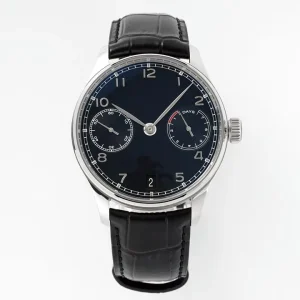 Minimalist Fashionable Customizable Stainless Steel Case Black Genuine Leather Strap Suitable for Business Unisex Watch