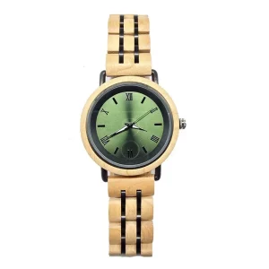 Minimalist Handmade Natural Japan Quartz Wooden Wrist Watch, Vintage Retro, Stainless Steel