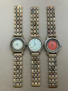 Minimalist Stainless Steel Wood Band Custom Logo Men Wood Watch Vintage Natural Japan Quartz Wooden Wrist Watch Montre En Bois