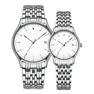 Minimalist Timing Large Dial Stainless Steel Business Hollow Automatic Men’s Mechanical Watch