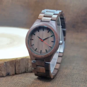 Minimalist Wooden Watches Men Simple Style Walnut Wristwatch