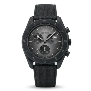 Mission for Bioceramic Miyota Chronograph Watch Space Planet Series Zodiac Edition 42mm Analog Quartz Rubber Eco-friendly