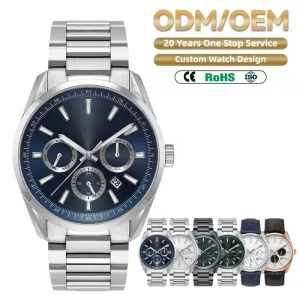 Miyota 9120 Automatic Watch Multi Function Calendar Custom Logo Luxury Stainless Steel Men Mechanical Wristwatch OEM Factory