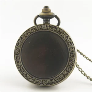 Modern Arabic Digital Display Pendant Fob Watch Quartz Pocket Watch Alloy Case 8cm Dial Daily Use (KWT2199)