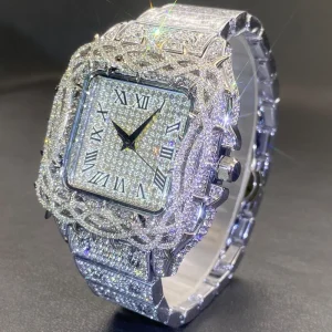 Moissanite Watch Moissanite Diamond Watch Moissanite Watch Women Vvs Iced Out Men Mechanical Bezel Custom