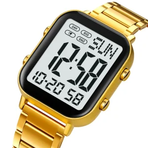 Montre 2259 High Quality Unique Design Fashion Watch for Men Metal Steel Analog Digital Sports Square Watch