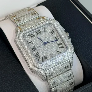Montre En Moissanite Hip Hop Watches Custom Hip Hop Diamond Lab Diamond Moissanite Watch Rapper Style Jewelry Watch