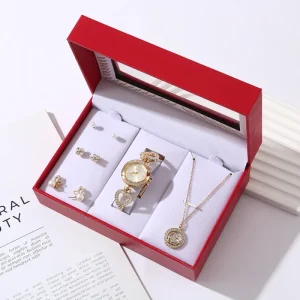 Mother’s Day Tanabata Valentine’s Day Business Gift Set Stainless Steel Watch Accessories Light Luxury High end W3035 OEM