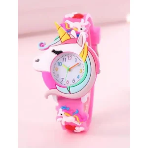 Ms 744 Cute Cartoon Smart Watch Stars Rainbow Unicorn Quartz Watch Silica Gel for Children