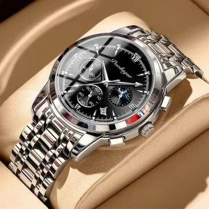 Multi functional Men’s Watch Luminous Waterproof Quartz Wrist Watch
