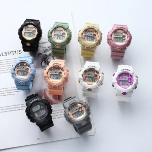Multi functional Sports Electronic Watch LED Digital Student Children Women Men Watch Creative Luminous Trendy Watches