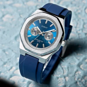 Multi-functional Stainless Steel Customized Logo Chronograph Sport Watch for Men