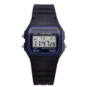 Multifunctional Digital Wristwatch Men’s Sports Watch Silicone Band Waterproof Digital Watch for Men