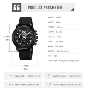 Multifunctional Sports Fashion Quartz Watch Accurate Timing Waterproof and Wear resistant MOQ20