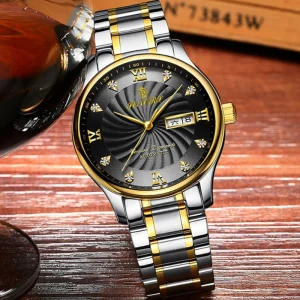 Multiple Styles Luxury Business Analog Watch Stainless Steel Band Glass Dial Water Resistant 3BAR Automatic 40mm Classical Men’s