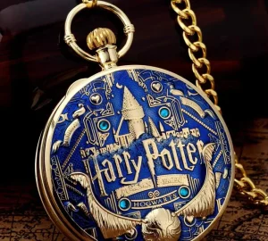 Music Pocket Watch Blue Green Red Quartz Music Pendant Clock Couple
