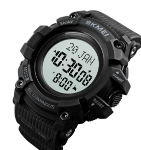 Muslim Watches Azan Qibla Multi Function Digital Wrist Watch 1680