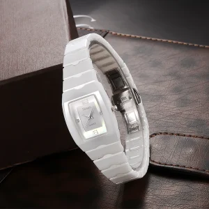 NESUN New Quartz Women’s Watch Ceramic Watch for Women with Mother-of-Pearl Small Dial Minimalist Waterproof