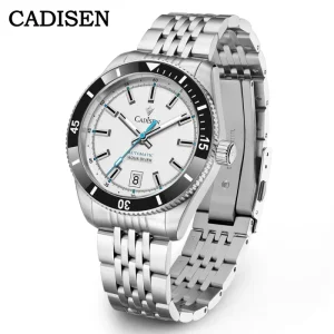 NEW CADISEN Mens Watches Mechanical Wristwatch for Men Automatic Watch Men Japan NH35A Ceramic Bezel 10Bar Waterproof Clock
