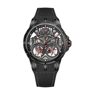 NEZHA China-Chic Story Charatorist Sapphire Crystal Miyota Automatic Sport Watch Black Stainless Steel Unisex