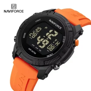NF7104 7104 Men Digital Watch Silicone Strap Sport Watch LED Waterproof Luminous Complete Calendar Casual Wristwatch
