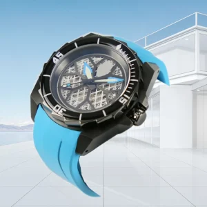 NH35 Automatic Analog Wrist Watch for Men 316L Stainless Steel 20ATM Water Resistance Square 22mm Rubber Sports Diver