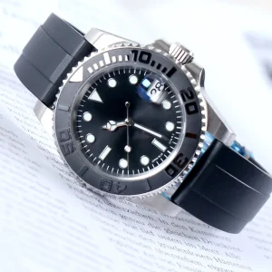 NH35 Sub Watch Date Dial Mechanical Automatic Sapphire Crystal Movement 10Bar Waterproof Rubber Strap Men Luxury Watch