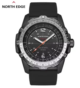 NORTH EDGE EVOQUE 2 Men Digital Watch Waterproof 50M Men’s Sport Wristwatches Solar Power Luminous Enviormentally Clock