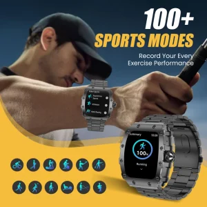 NX W12 Smart Call Watch Life Waterproof Silicone Band Step Counting Heart Rate Health Monitoring Outdoor