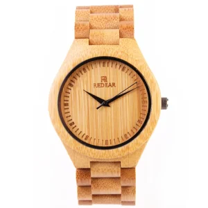 Natural Bamboo Watch Custom logo Wrist Watch High Quality Wood Watch for Men and Women