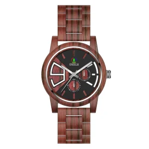 Natural Time Eco Friendly Wooden Quartz Men’s Watch Forest Style Simple Vintage Pointer Dial