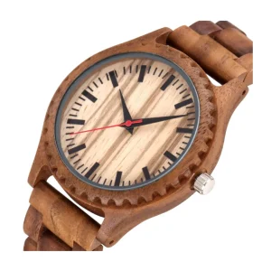 Natural Time Fashion Retro Walnut Wood Miyota Quartz Watch 45mm 22mm Pointer Glass Dial Charm Unisex