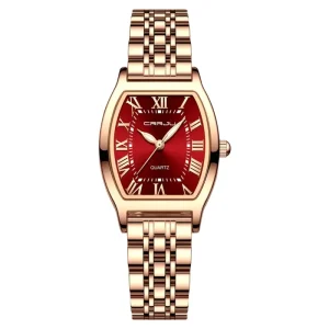 New Arrival Design Women Watch Luminous CRRJU 5013 Stainless Steel Business Quartz Watches Tonneau Shape for Female