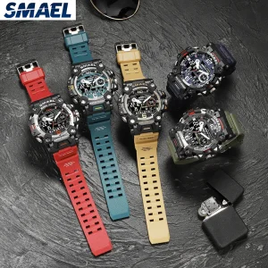 New Arrivals SMAEL 8072 Waterproof 50M Men’s Sport Digital Watch with Alarm LED Display Auto Date
