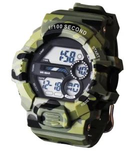 New Christmas Gift Army Green Camouflage Watch 5ATM Outdoor Multifunction Wristwatch Relojes Para Hombre