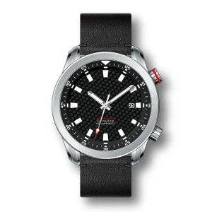 New Custom Logo Classic Business Fashion Men’s Watch with Leather Strap Chronograph