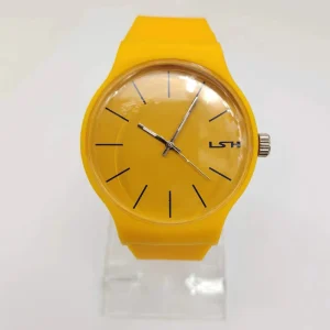 New Custom Logo Round Silicone Faced Unisex Watch